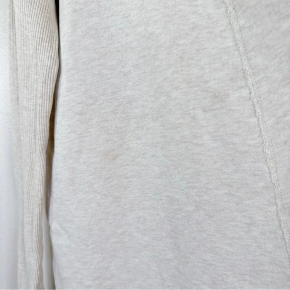 Aritzia Wilfred Open Drape Slit Hem Heathered Birch Cardigan - Picture 13 of 14